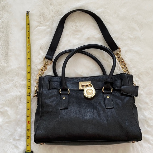 MICHAEL Michael Kors Black Leather Satchel - Picture 3 of 10